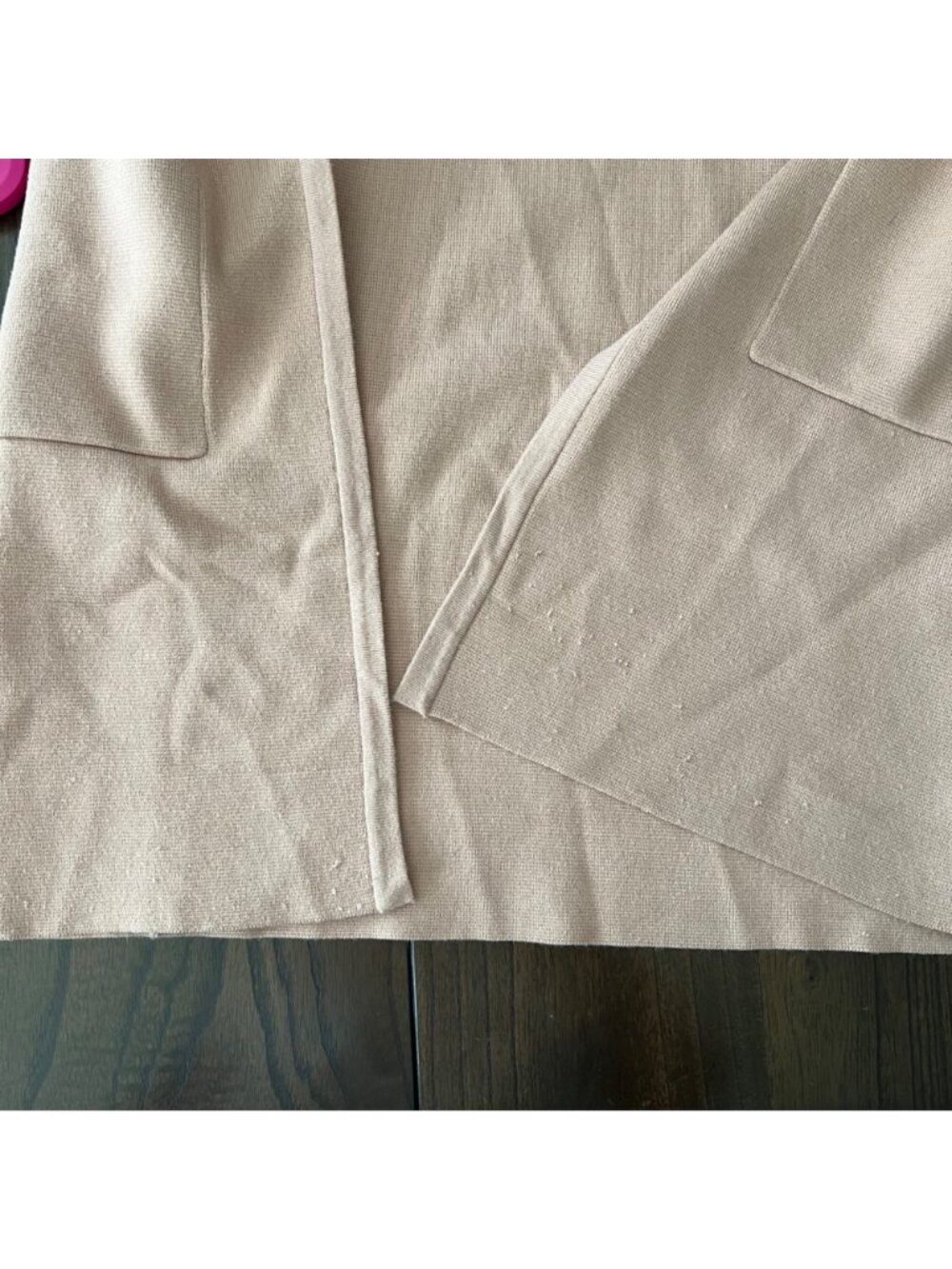 Caracilia Viscose Blend Open Front Long Cardigan Coat Duster Sweater Pockets M - Picture 7 of 10